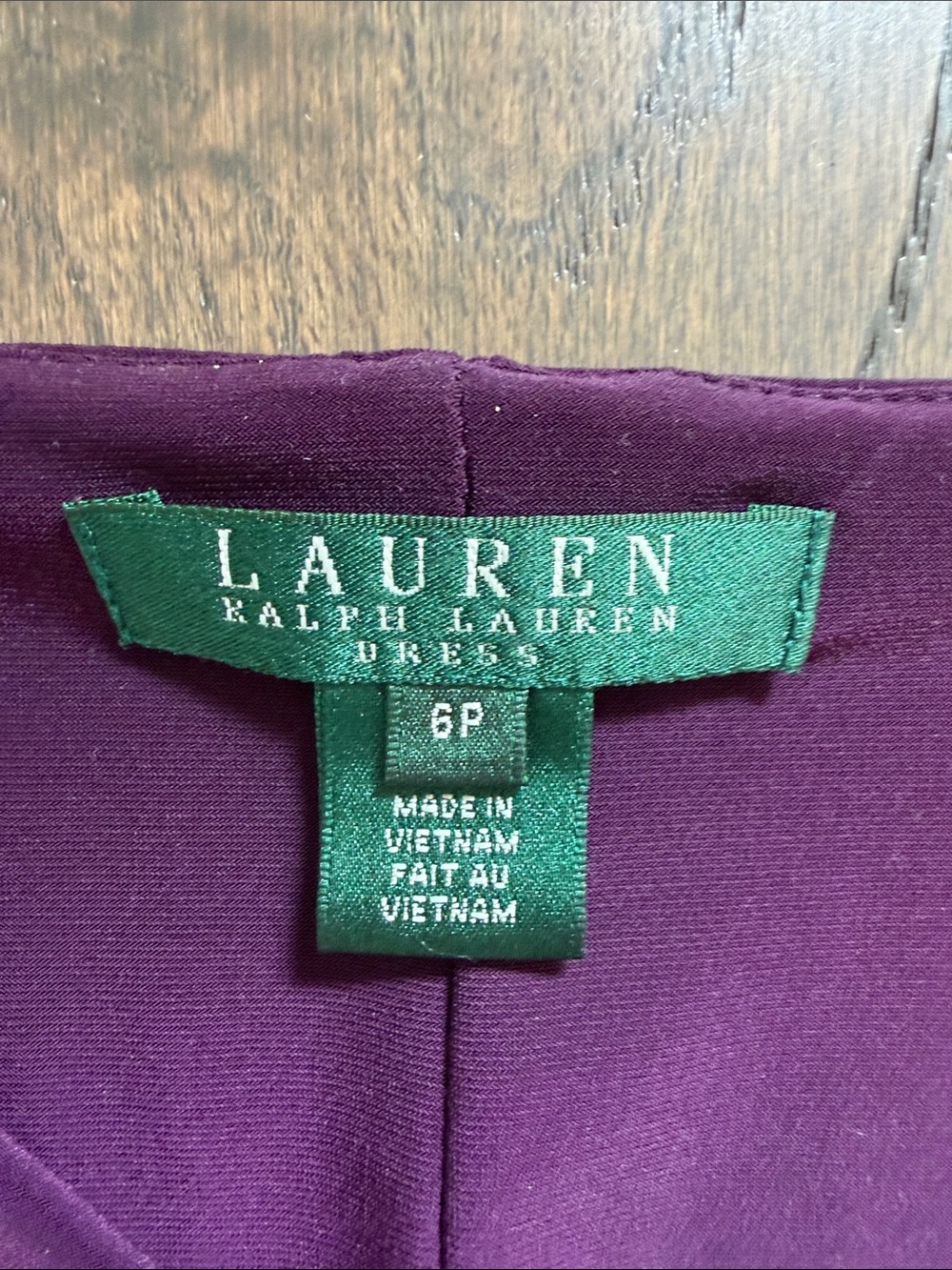 Lauren Ralph Lauren Purple Draped Midi Dress - Picture 2 of 5